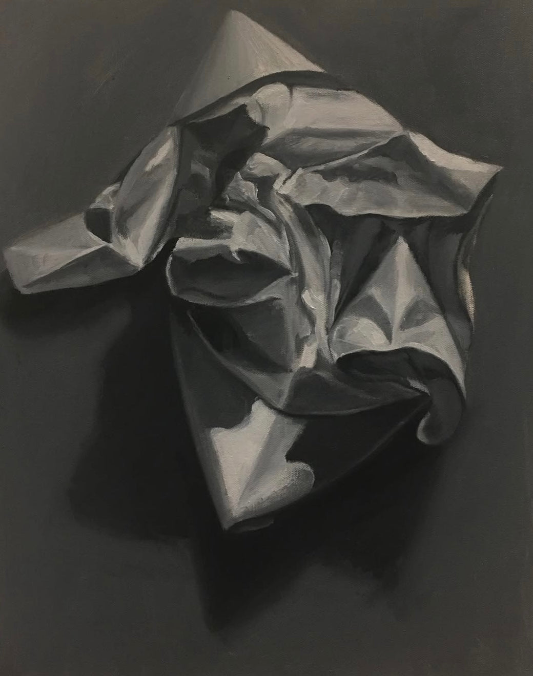 crushed paper study